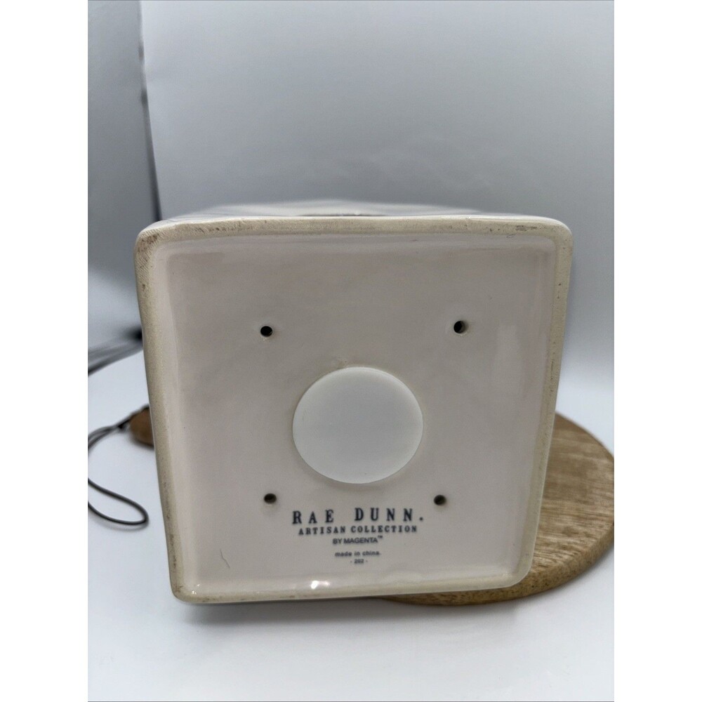 Rae Dunn “NEST” 8.5" Ceramic Cream Birdhouse Free Standing Gift By Magenta NWT - Picture 6 of 7
